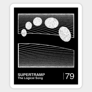 Supertramp / Minimalist Graphic Design Artwork Sticker